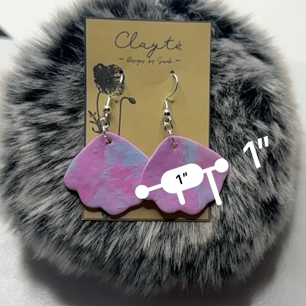 Polymer clay earrings 💕